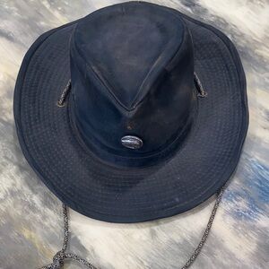 Black Wide-Brim Outback Hat